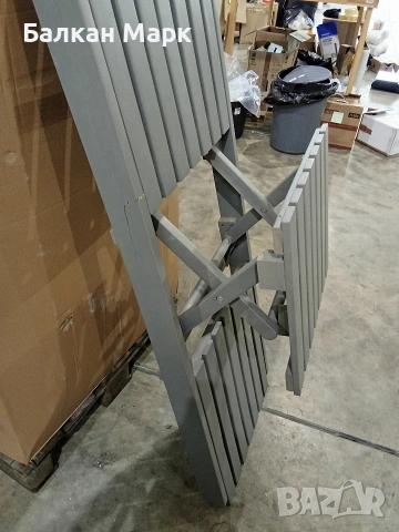 Дървена градинска пейка с масичка (150х50) – Внос от Германия, снимка 2 - Градински мебели, декорация  - 54029729