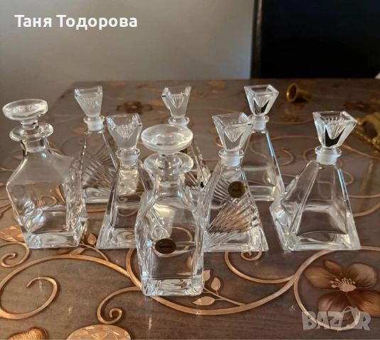 Кристални шишета , снимка 7 - Декорация за дома - 53984438