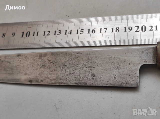 34 см оригинален Японски нож дамасков , снимка 5 - Антикварни и старинни предмети - 52954760