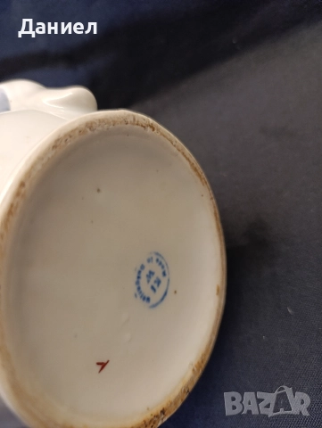 Видинска порцеланова кана 1 л , снимка 6 - Антикварни и старинни предмети - 52919852