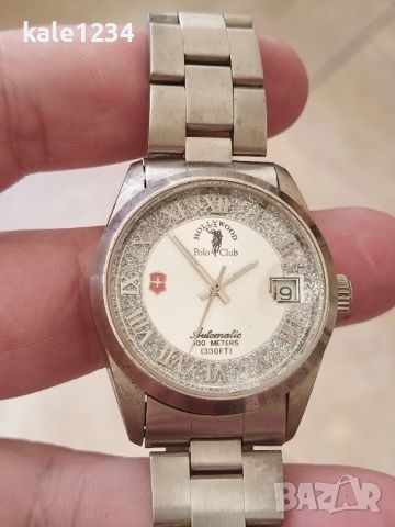 Часовник Hollywood Polo Club. Automatic. Swiss made. Самонавиващ механизъм. Автоматик. Швейцарски , снимка 11 - Мъжки - 46277987