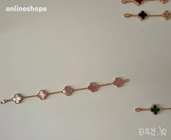 Van Cleef & Arpels Гривна с 18к златно покритие - ПЕЧАТ , снимка 8 - Гривни - 50286070