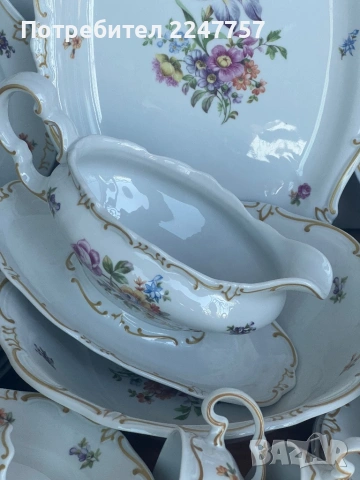 Сервиз за хранене и чай порцелан Weimar Katharina , снимка 10 - Антикварни и старинни предмети - 53430206