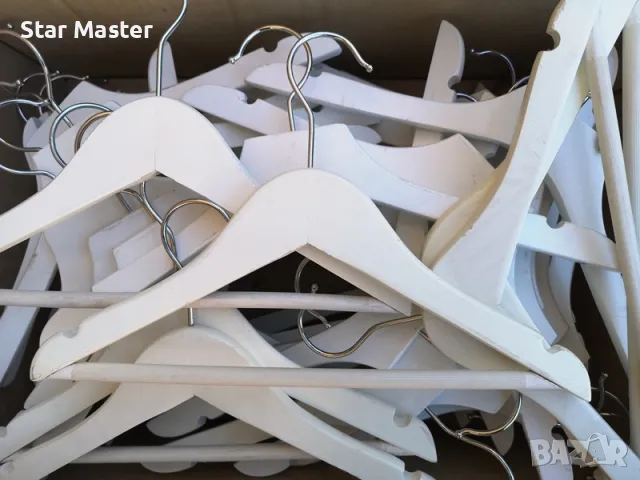 Закачалки за детски дрехи дървени гумирани комплекти, снимка 2 - Оборудване за магазин - 27006971