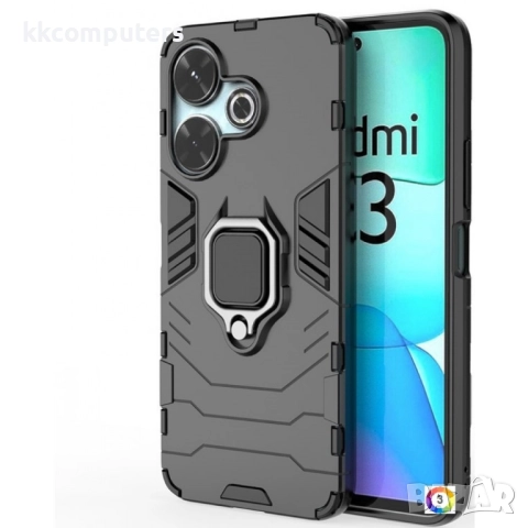 Xiaomi Redmi 13 5G / 13 4G Удароустойчив Ring Holder Калъф и Протектор
