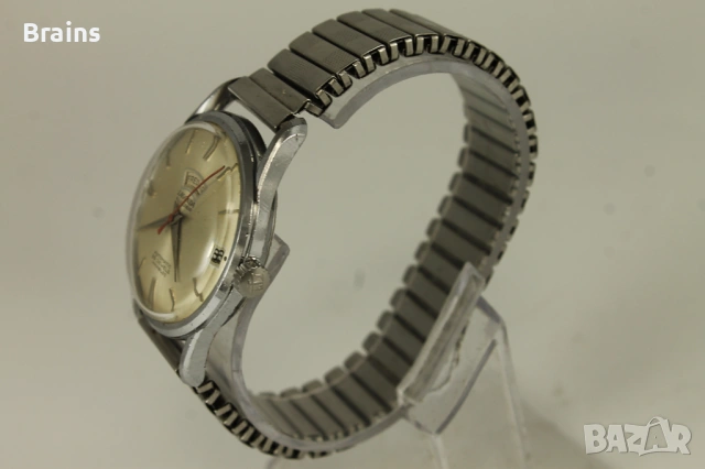 1960's LAGONDA Automatic 25 Jewels All Calendar Швейцарски Часовник, снимка 5 - Мъжки - 54100389