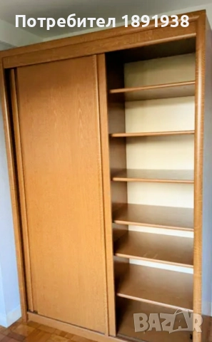Масивен гардероб с плъзгащи врати , снимка 3 - Гардероби - 51753058