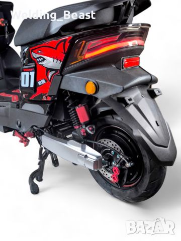 Eлектрически скутер MaxMotors Racing SG 3000W Red, снимка 4 - Мотоциклети и мототехника - 45146263