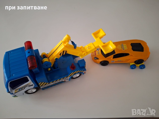 Голям камион пътна помощ, репатрак с кола, снимка 6 - Коли, камиони, мотори, писти - 51539985