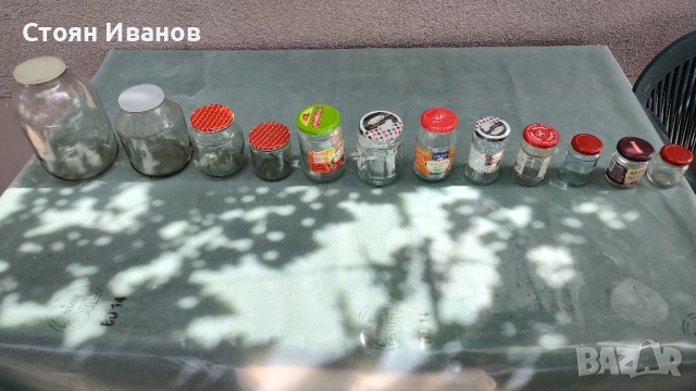 Стъклени буркани, всякакви форми и обеми от 130 милилитра до 3 литра