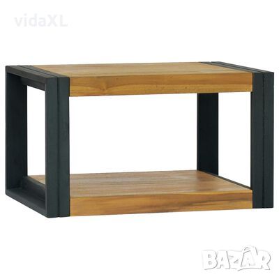 vidaXL Стенен шкаф за баня, 60x45x35 см, тиково дърво масив（SKU:338230