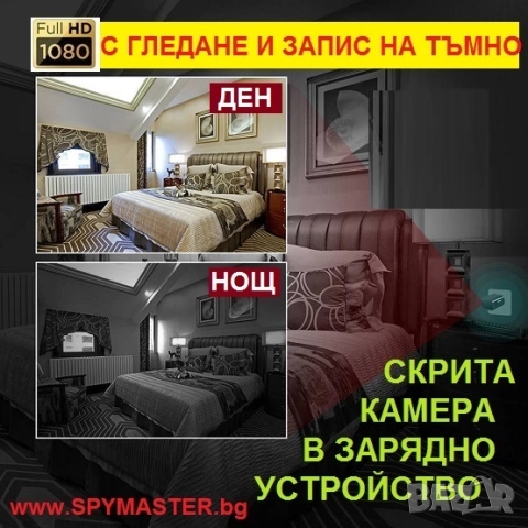 ВГРАДЕНА IP WI-FI Камера в зарядно у-во, снимка 6 - Друга електроника - 47144692