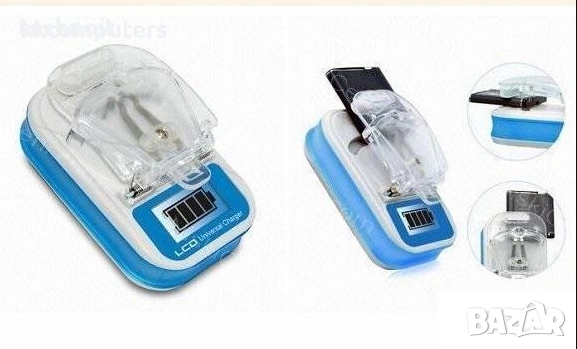 Универсално зарядно 0.3А за батерии с LCD Баркод : 451558, снимка 3 - Оригинални зарядни - 52176716