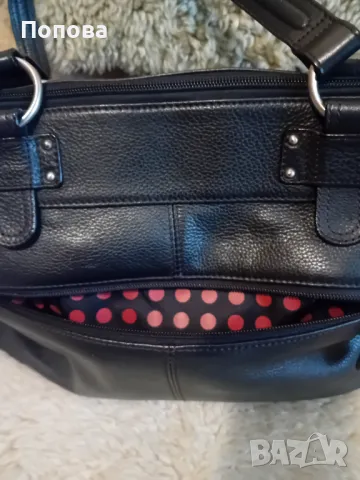 Уникална  голяма маркова чанта естествена кожа с подвижен органайзер , снимка 12 - Чанти - 50052471