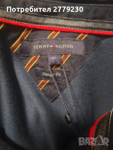 Мъжка тениска с дълъг ръкав на TOMMY HILFIGER, XL,Нова с етикет а, снимка 1 - Блузи - 47824488