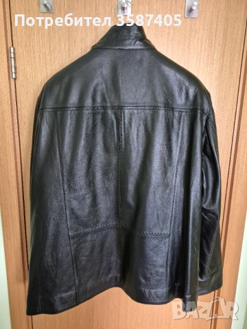 Мъжко кожено яке от агнешка кожа - 4 XL, снимка 2 - Якета - 52837217