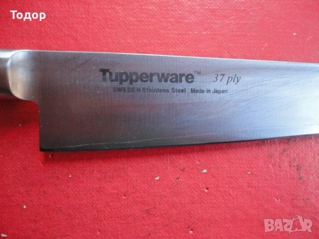 Японски нож от дамаска стомана , снимка 3 - Ножове - 53039772