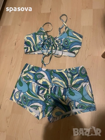 Плажен комплект S нов, снимка 2 - Бански костюми - 52217380