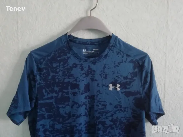 Under Armour Fitted Blue Camo HeatGear оригинална нова тениска фланелка размер М , снимка 4 - Тениски - 49043905