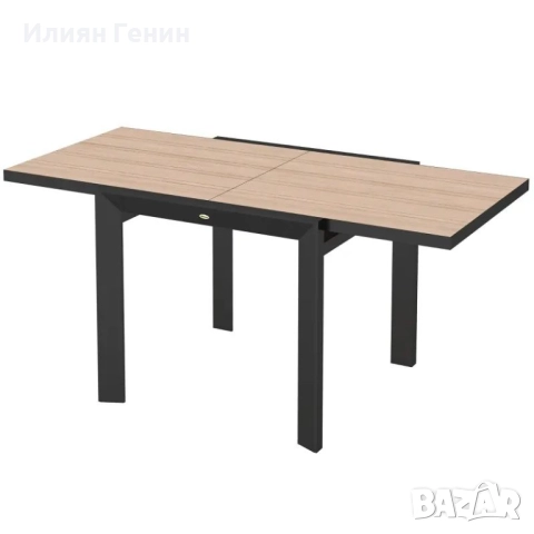 Градинска маса Outsunny, разтегателна, алуминиева, 80/160x80 см, снимка 11 - Градински мебели, декорация  - 52083149