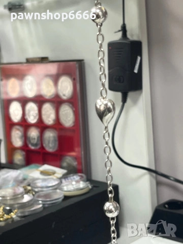 Сребърна гривна с проба 925 и тегло 9,23 грама 