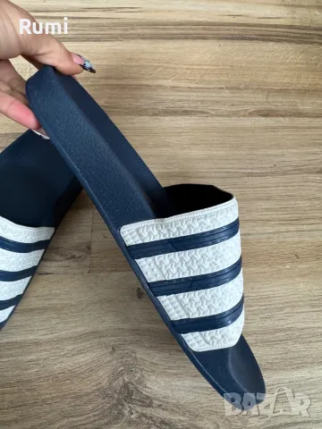 Оригинални тъмно сини чехли adidas Adilette ! 43 н, снимка 3 - Мъжки чехли - 49512116