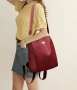 Елегантна дамска раница в бордо, снимка 8