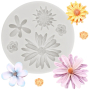 Маргаритка Хризантема розичка цветя силиконов молд форма фондан шоколад смола гипс украса декор , снимка 4