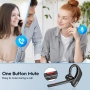 Бизнес Bluetooth слушалка New bee M50 – Шумопотискане, 24ч разговори и Bluetooth 5.2, снимка 2