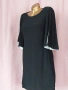 CHARS S/L Черна еластична свободна рокля , снимка 2