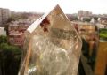 Планински кристал оформен като обелиск, тегло 780гр. 18см. подходящ за подарък, снимка 4