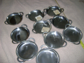 Соц метални здрави чинийки , снимка 1 - Антикварни и старинни предмети - 45057875