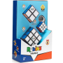 Комплект оригинални Рубик кубчета 2x2, 3x3 & Ключодържател - С цветни пластини