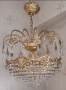 Антикварен кристален полилей , снимка 1