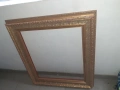 Страхотна голяма дървена барокова рамка за картина, снимка 1