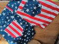 Удобни къси панталони с принт на американско знаме, дамски ежедневни, снимка 5