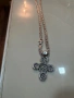 Сребъре ланец със кръст, снимка 2