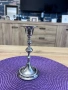 Уникално красив посребрен свещник, снимка 4