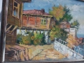 Маслена картина,, Старият Созопол "-подписана., снимка 2