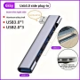 USB 3.0 хъб с 4 порта, 5Gbps, пренос на данни, мулти сплитер OTG за PC лаптоп ноутбук, снимка 1