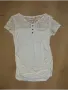 Еластична,бяла тениска с дантела, снимка 3