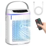 4-в-1 Портативен климатик, воден вентилатор с 3 скорости и нощна светлина, снимка 1