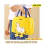 Жълта термо чанта за храна за училище, за детска кухня - "Пате с крачета" - КОД 3769, снимка 10