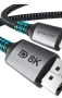 USB C към DisplayPort 1.4 8K кабел, 2M, снимка 7