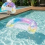 Надуваем матрак русалка 115x70 см с поставки за чаши – стилен и удобен за басейн и летен релакс, снимка 2