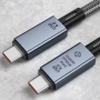 USB4 Type-C Кабел 240W PD / 40Gbps / 8K – E-Marker Chip съвместим Thunderbolt 3 4, снимка 1