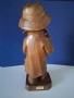 Красива Стара Дървена Фигура Момченце Белгия , снимка 7