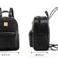 Комплект раница и 3 чантички в черен цвят, снимка 5 - Раници - 45055267