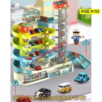 Детска играчка писта на 5 нива с електрически асансьор и 6бр. колички - модел 55-42А - КОД 4152, снимка 11 - Коли, камиони, мотори, писти - 45510243
