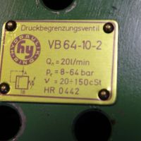 Хидравличен разпределител Hydraulik Ring VB64-10-2 pressure relief valve, снимка 2 - Резервни части за машини - 45338609